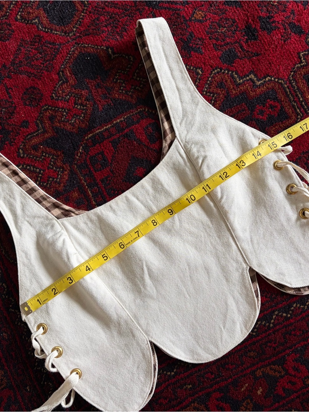 Handmade (by me!) reversible corset style top! - Picture 7 of 12